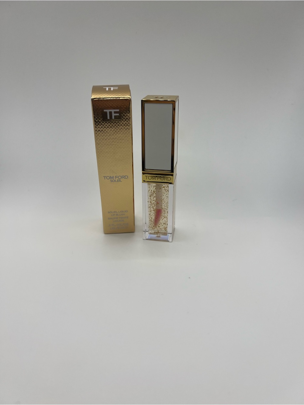 Tom Ford Lip Gloss in Champagne Gold with Pink Tint